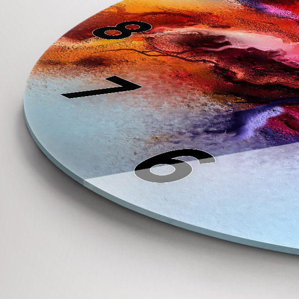 Orologio rotondo Vernice rovesciata