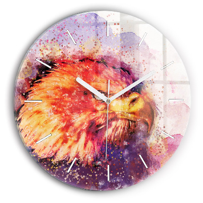 Orologio rotondo Aquila acquerello