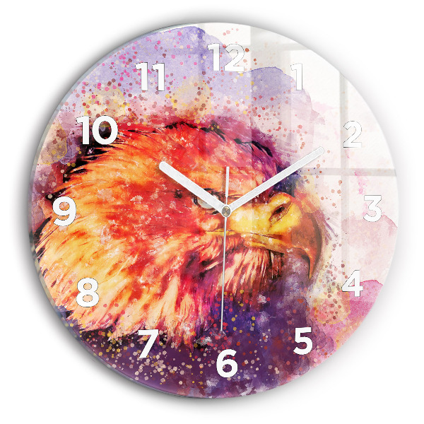 Orologio rotondo Aquila acquerello