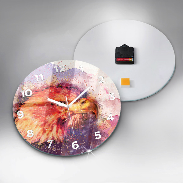 Orologio rotondo Aquila acquerello