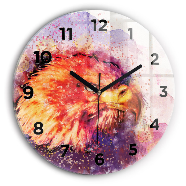 Orologio rotondo Aquila acquerello