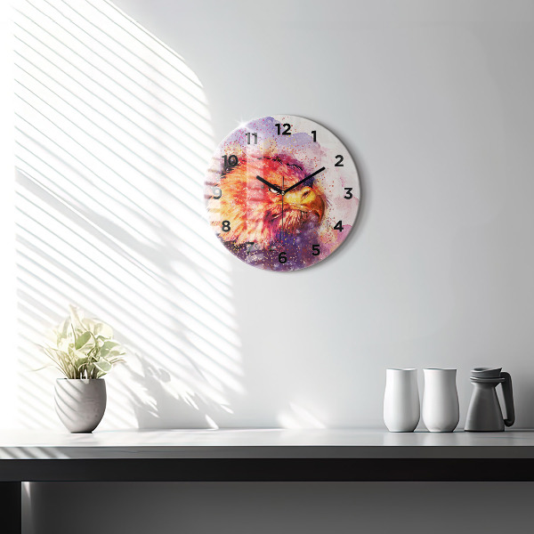 Orologio rotondo Aquila acquerello