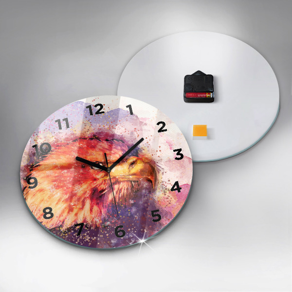 Orologio rotondo Aquila acquerello