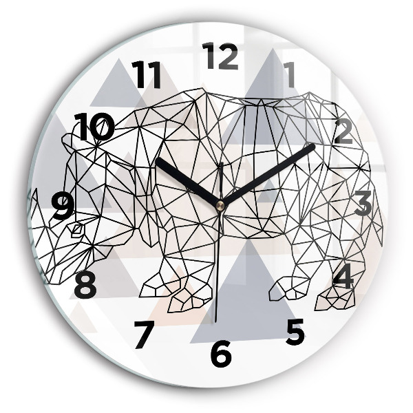 Orologio rotondo Modello geometrico