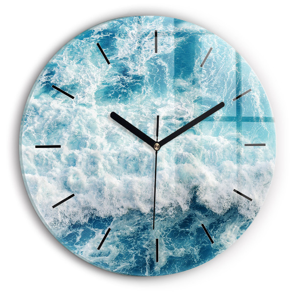 Orologio rotondo Onde dell'oceano