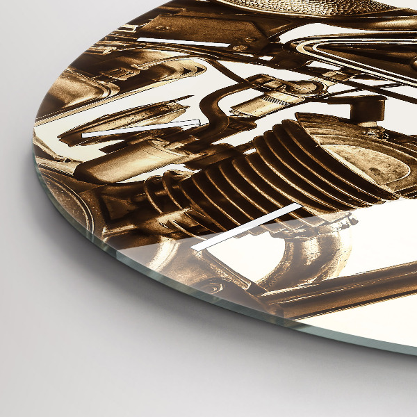 Orologio rotondo Moto d'epoca seppia