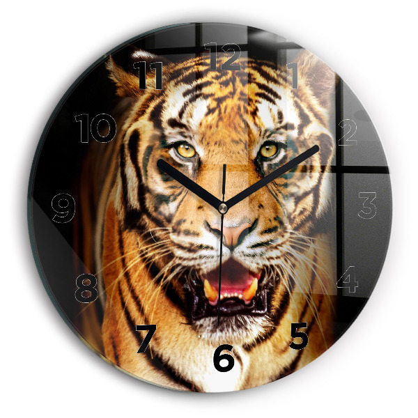 Orologio rotondo Tigre - sguardo selvaggio