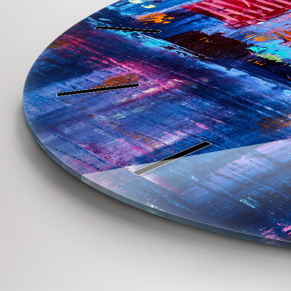 Orologio rotondo Astrazione del grattacielo