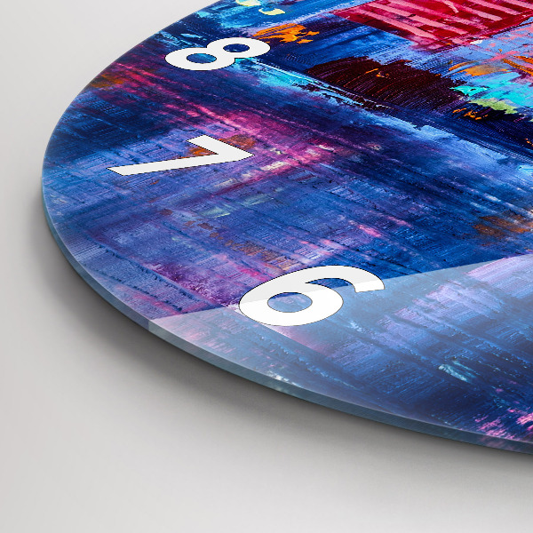 Orologio rotondo Astrazione del grattacielo