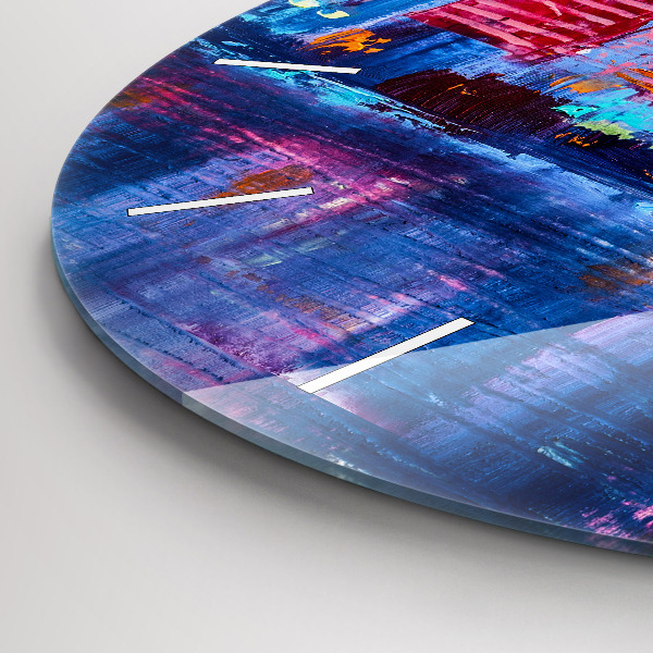 Orologio rotondo Astrazione del grattacielo