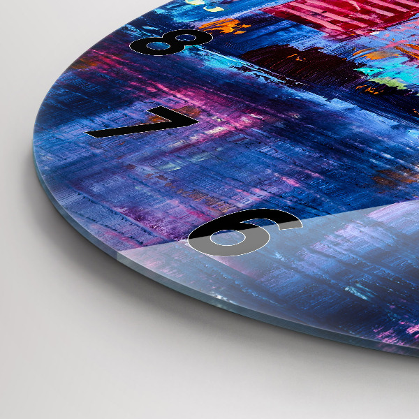 Orologio rotondo Astrazione del grattacielo