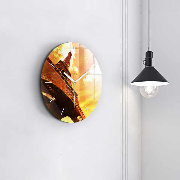 Orologio rotondo La Torre Eiffel a Parigi