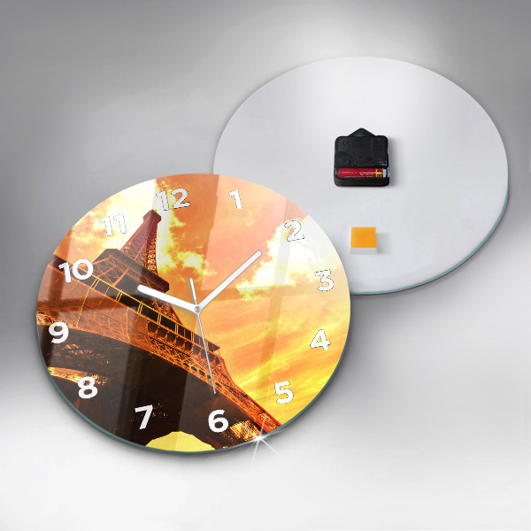 Orologio rotondo La Torre Eiffel a Parigi