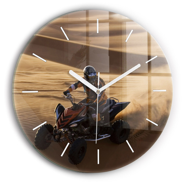 Orologio rotondo Quad nel deserto