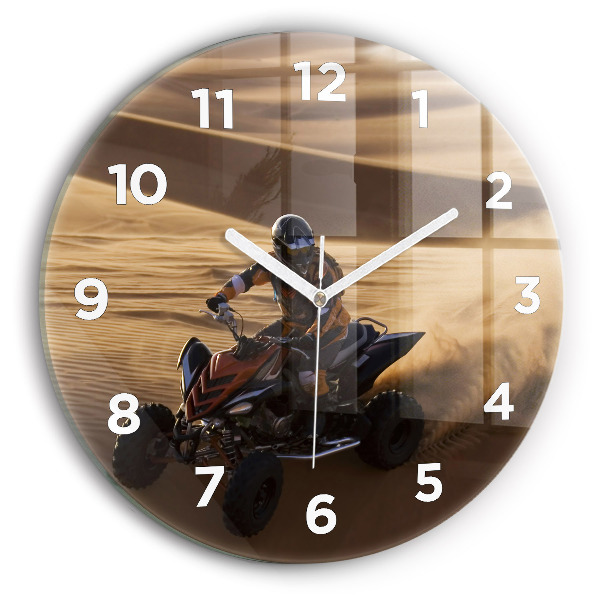 Orologio rotondo Quad nel deserto