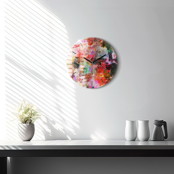 Orologio rotondo Composizione astratta