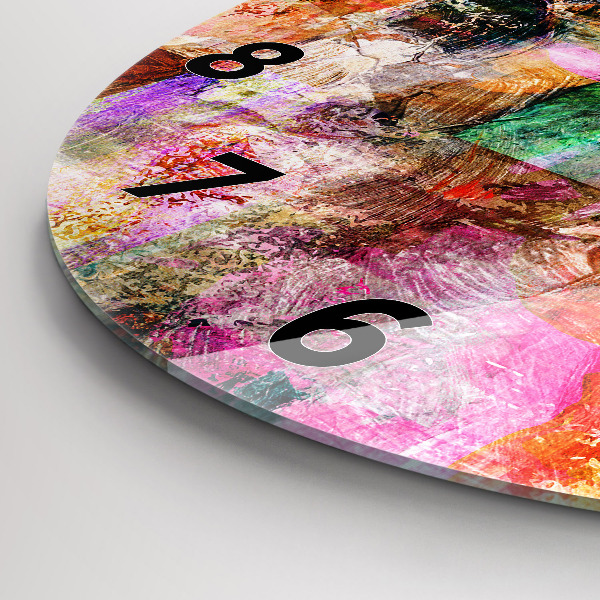 Orologio rotondo Composizione astratta