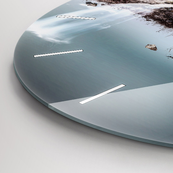 Orologio rotondo Isola volante e cascata