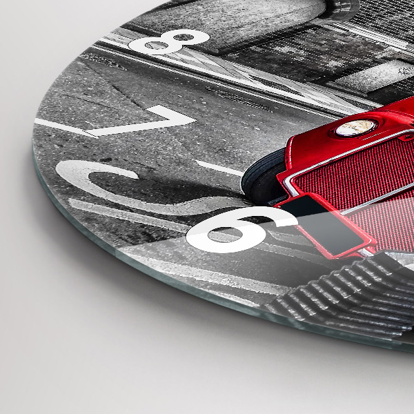 Orologio rotondo Autobus rosso a due piani