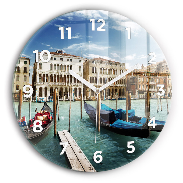 Orologio rotondo Gondole Venezia Italia