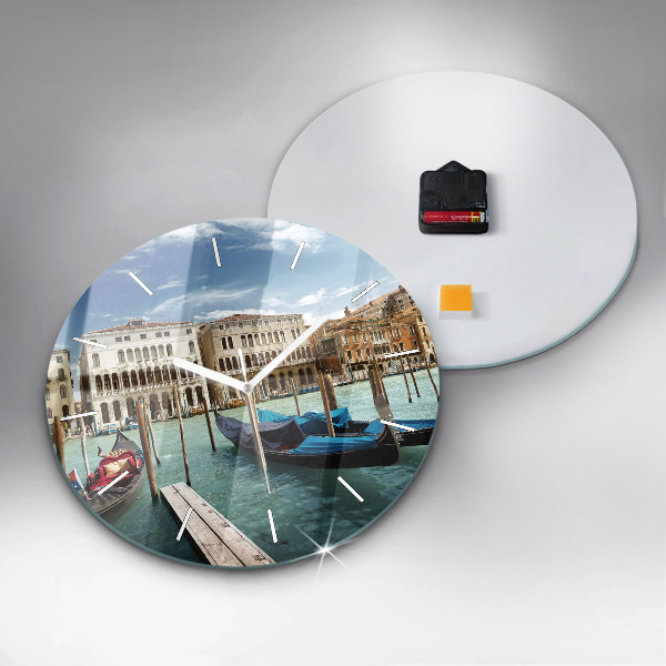 Orologio rotondo Gondole Venezia Italia
