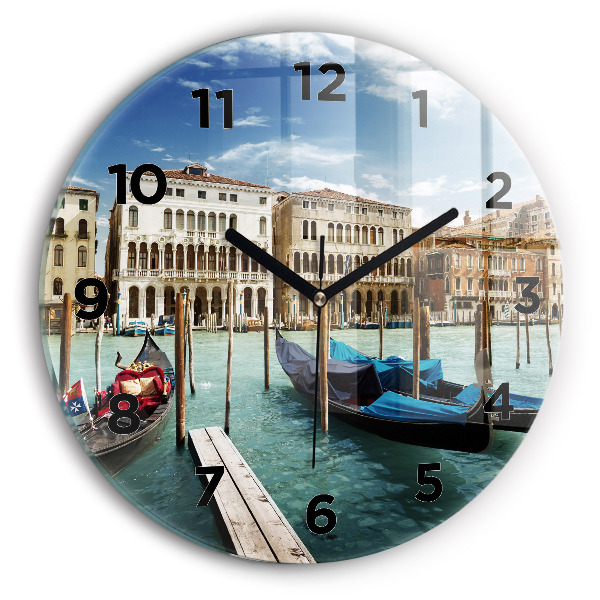 Orologio rotondo Gondole Venezia Italia