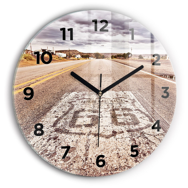 Orologio rotondo Strada 66 USA