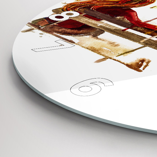 Orologio rotondo Paesaggio autunnale