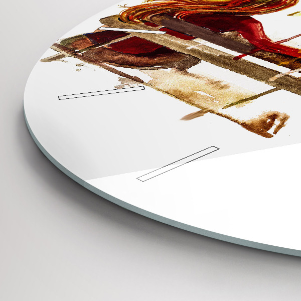 Orologio rotondo Paesaggio autunnale