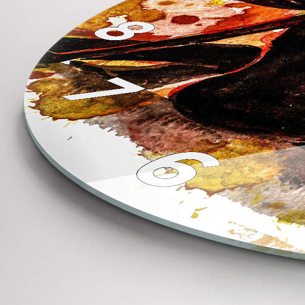 Orologio rotondo Amore e una coppia innamorata