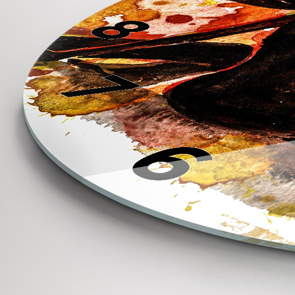 Orologio rotondo Amore e una coppia innamorata