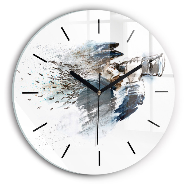 Orologio rotondo Capitano con binocolo