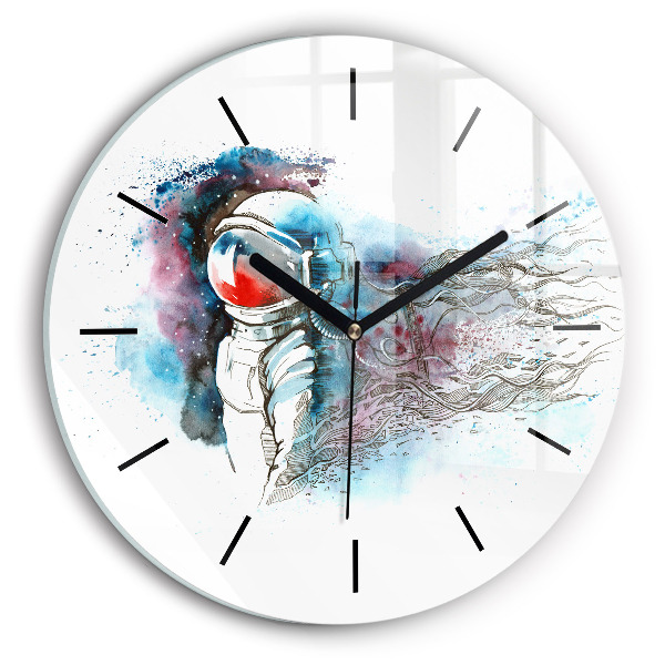 Orologio rotondo Astrazione astronauta