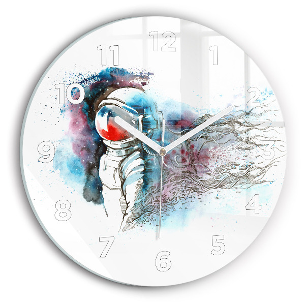 Orologio rotondo Astrazione astronauta
