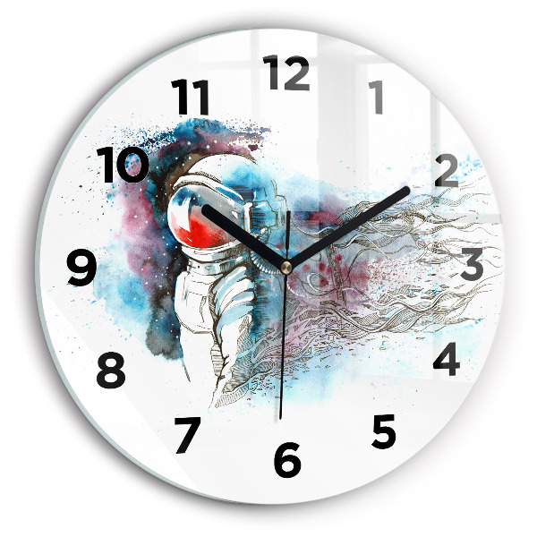 Orologio rotondo Astrazione astronauta