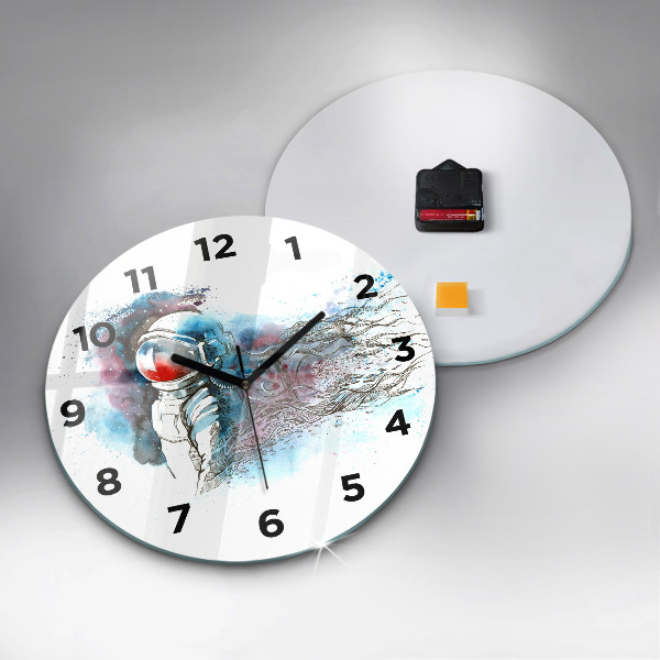 Orologio rotondo Astrazione astronauta