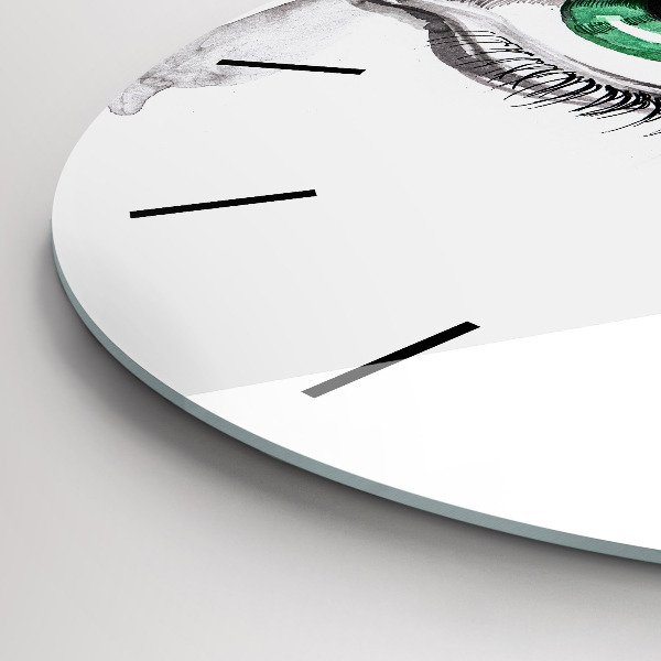 Orologio rotondo Astrazione dell'occhio umano