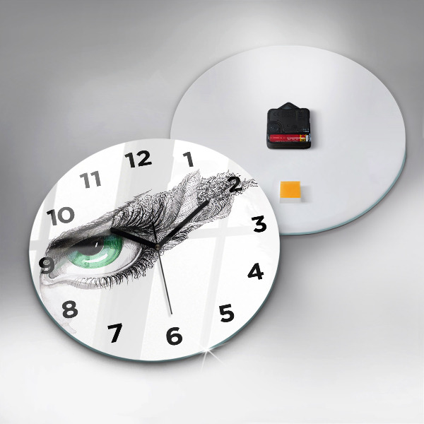 Orologio rotondo Astrazione dell'occhio umano