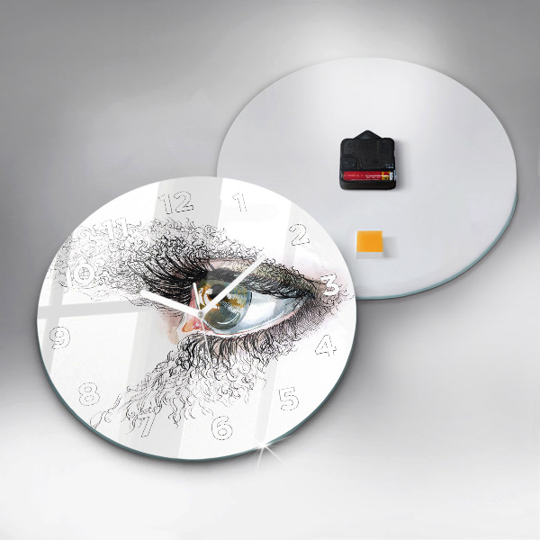 Orologio rotondo Disegno di un occhio umano