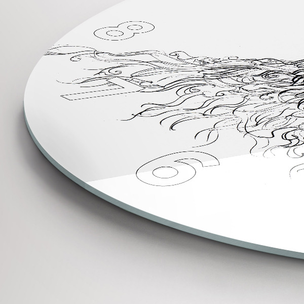 Orologio rotondo Disegno di un occhio umano