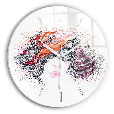 Orologio rotondo Dolce donna con torta