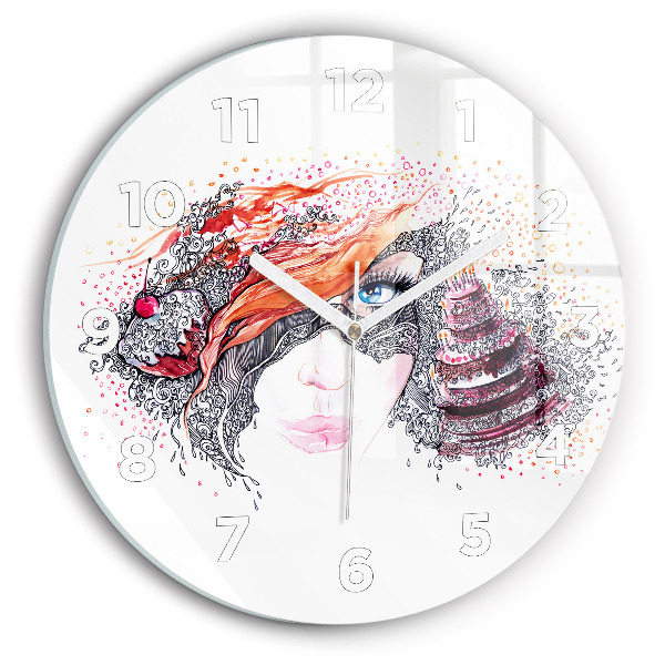 Orologio rotondo Dolce donna con torta