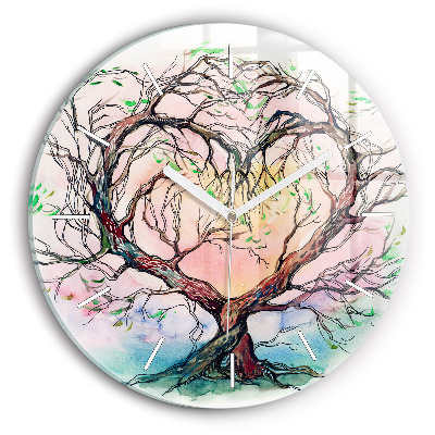 Orologio rotondo L'albero è il cuore della natura
