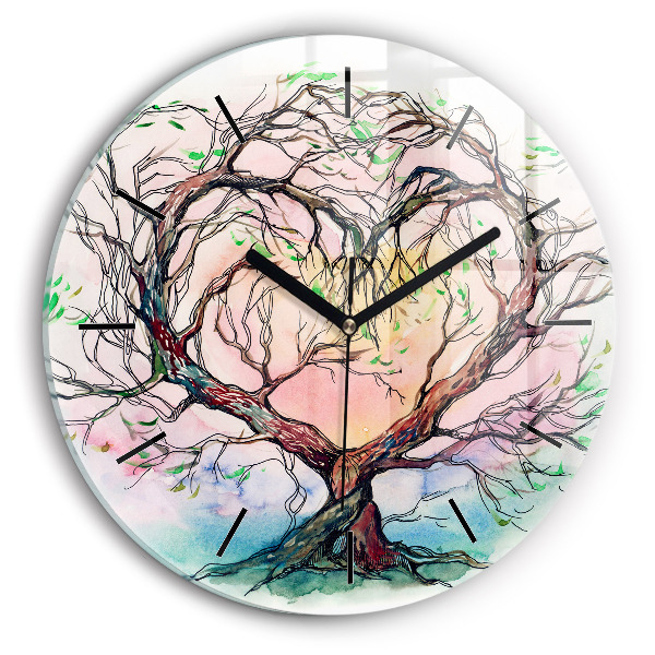 Orologio rotondo L'albero è il cuore della natura