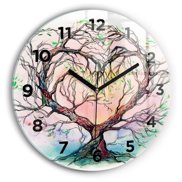 Orologio rotondo L'albero è il cuore della natura