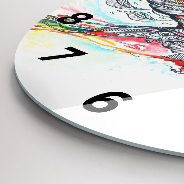 Orologio rotondo Pappagallo colorato in volo