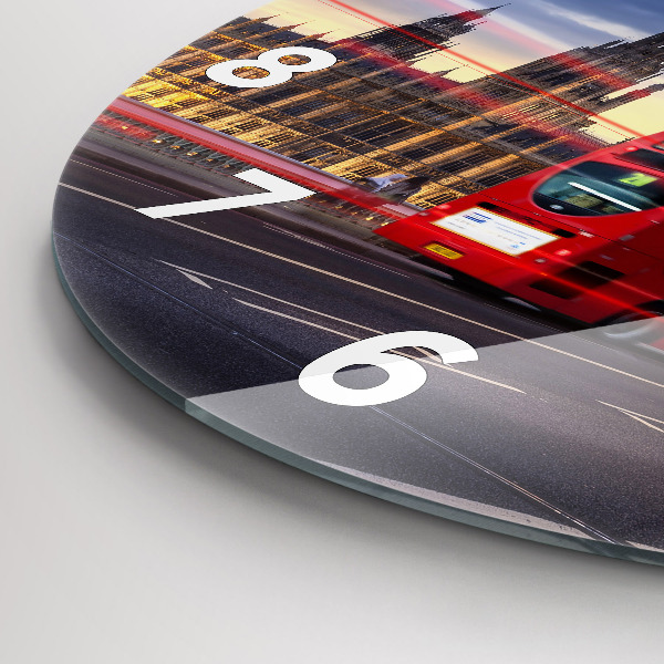 Orologio rotondo Autobus rosso di Londra