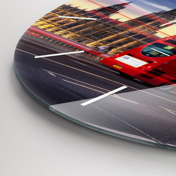 Orologio rotondo Autobus rosso di Londra