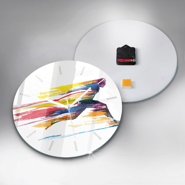 Orologio rotondo Illustrazione del corridore