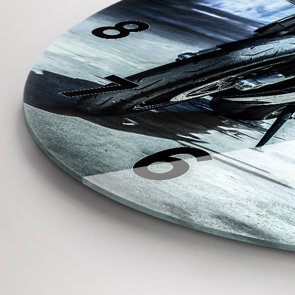 Orologio rotondo Motocicletta nel vicolo